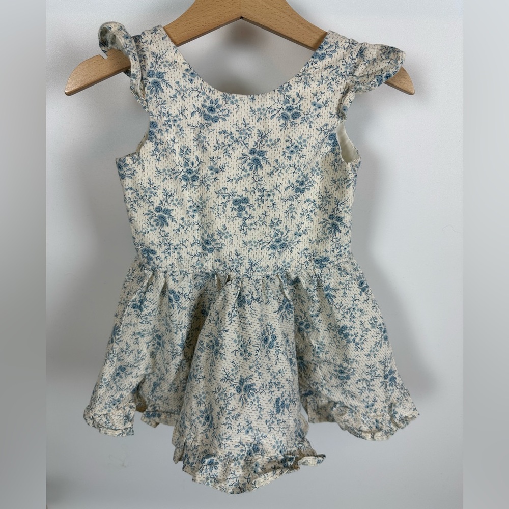 25‎ Letters Handmade Vintage Inspired Toddler Floral Dress Pinafore